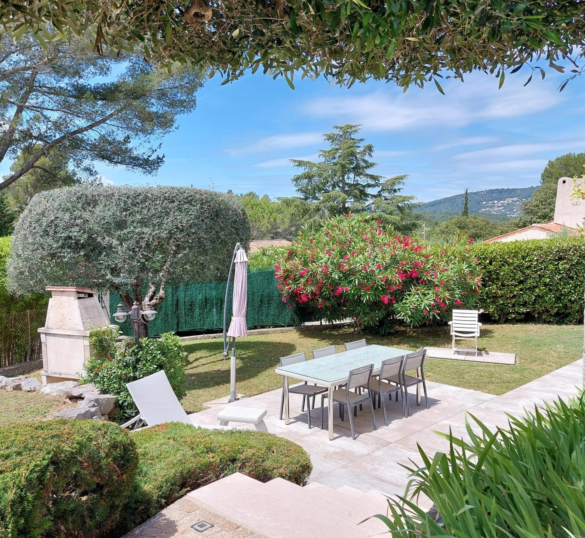 Gite Les Pins Climatise Piscine Chauffee Jardin Peymeinade Exterior foto