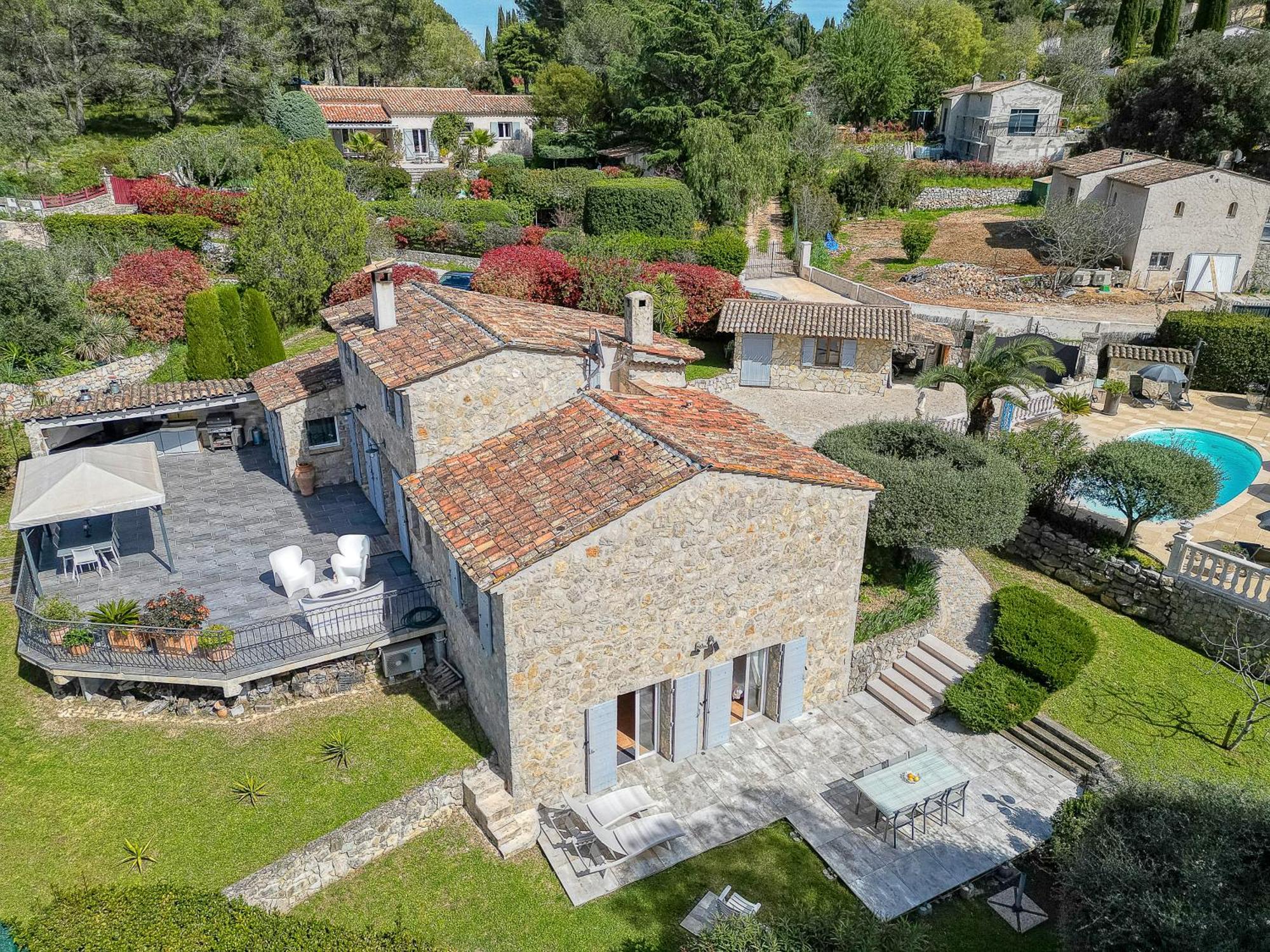 Gite Les Pins Climatise Piscine Chauffee Jardin Peymeinade Exterior foto